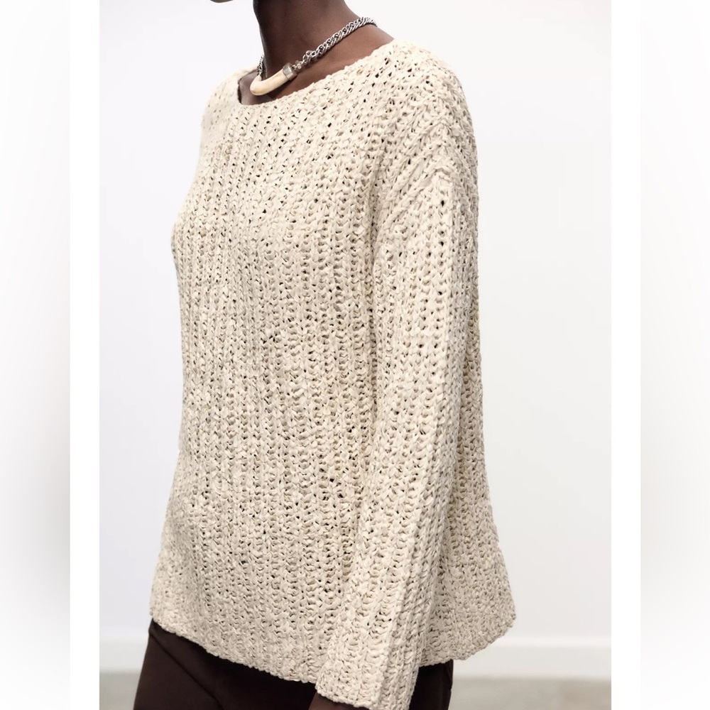Zara NWT combination knit sweater 5755/046